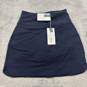 Walter Hagen 17'' Tummy Control Womens Golf Skort Navy Moisture Wicking XS NWT